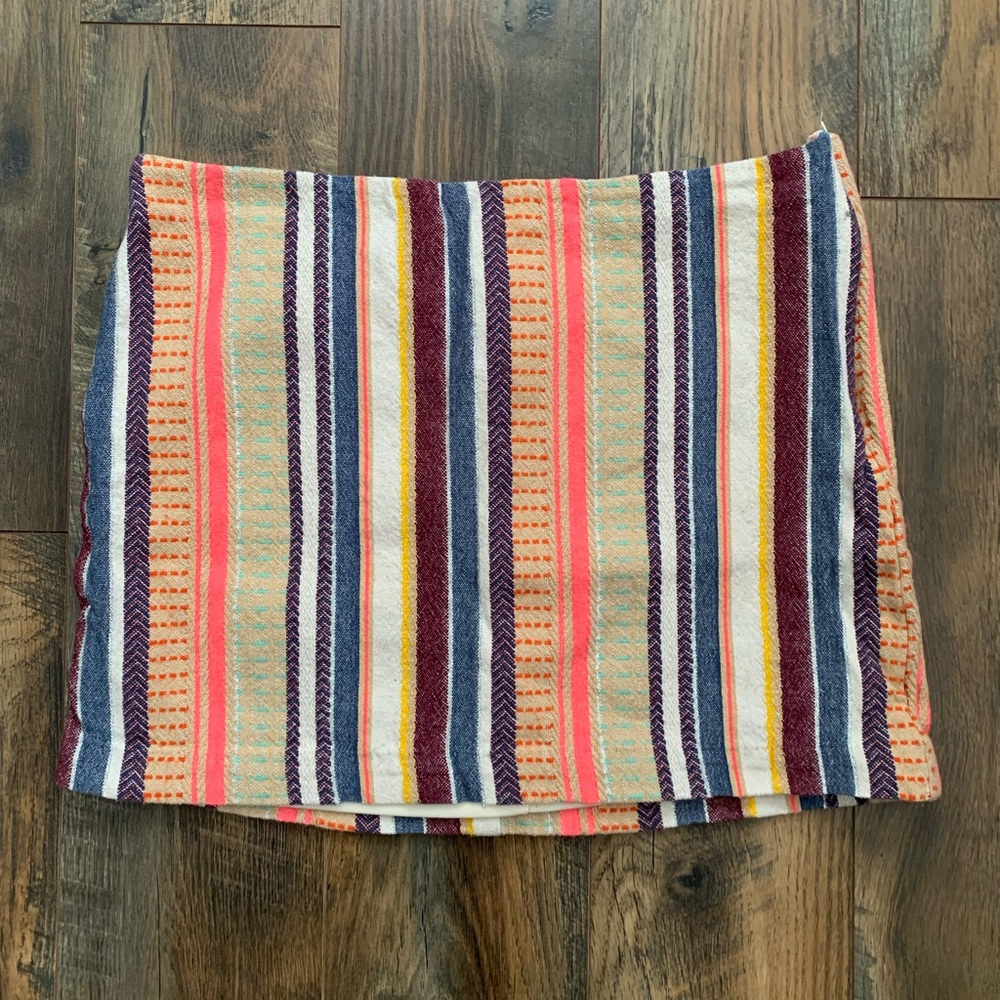 Multi-color mini skirt
